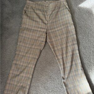 CAbi Women's Checkered Tan Trousers